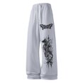 thumbnail image 6 of CONZONE Men's Baggy Sweatpants Gothic Wide Leg Sweat Pants for Men Trendy Elastic Waist Graphic Y2K Streetwear Joggers Pant With Pockets, 6 of 6