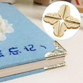 thumbnail image 5 of Jinsinto 100pcs Book Corner Protectors, Album Cover for Scrapebooking Vintage Photo Album Diary, Bronze, 5 of 5