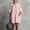 Pink, variant on Women's Loose Fit Cotton Linen Blend Dress Casual Short Sleeve Tunic Dress with Pockets Boho Beach Kaftan Style Summer Shift Dress Orange XL