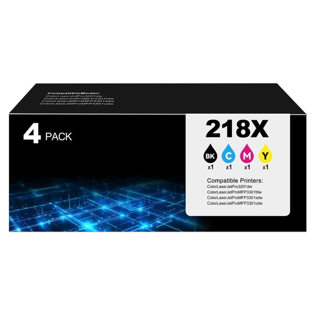 Cartuchos de tóner DEEIYUER 218X de repuesto para HP 218X 218A