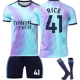 thumbnail image 1 of 2526 Football Home and Away Number 41 RICE Blue Replica Sports Ball, 1 of 2