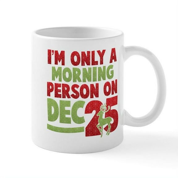 CafePress - Morning Person Mug - 11 oz Ceramic Mug - Novelty Coffee Tea Cup