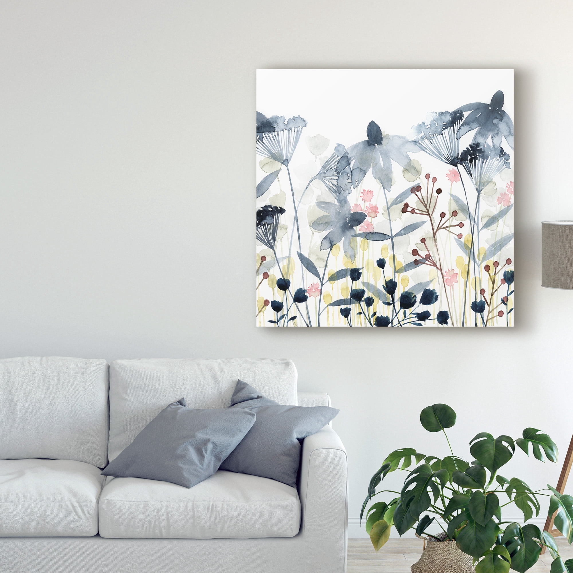 Trademark Fine Art 'Layered Gardens II' Canvas Art by Grace Popp
