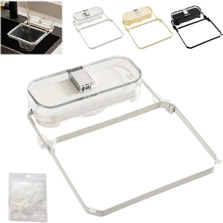 

Off Promotions! Disposable Drain Rack Kitchen Drain Rack Transparent White 1×Drain Rack + 100×Filters Clearance!