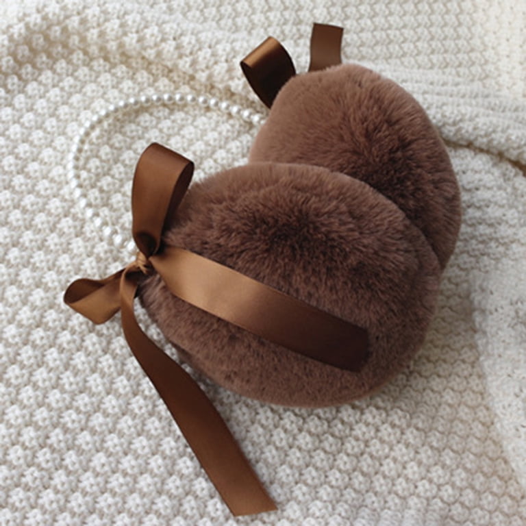 Winter Ear Muffs Faux Pearl Headband Women Warm Earmuffs  display picture 2