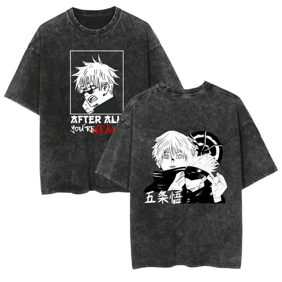 Duoxingbao  Cross-border new Japanese Jujutsu Kaisen anime washed T-shirt two-dimensional men and women short sleeves
