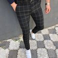 thumbnail image 3 of OGLCCG Men's Plaid Dress Pants Tapered Leg Chino Checkered Casual Business Suit Trousers Skinny Stretchy Slim Fit Trousers, 3 of 3