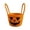 Orange, variant on Halloween Woven Pumpkin Candy Basket with Handles, Cotton Rope Storage Tote for Trick or Treat, Decorative Candy Bowl for Candies Storage, Spooky Gift Basket Container 7x6.3Inch