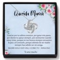 thumbnail image 2 of Collar de la mejor mamá para mujer, collares para mamá, regalo de Madre de la novia española, collares de corazón, joyería de cumpleaños y Navidad, 2 of 4