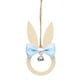 thumbnail image 1 of Conejo de madera de Pascua con pajarita, decoración de campana, colgante de conejo, decoración de fiesta, manualidad para regalo, 1 of 6