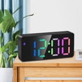 thumbnail image 3 of Despertador digital Dimmer LED Reloj espejado para adolescentes Negro Colco Despertador digital, 3 of 8
