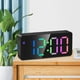 thumbnail image 3 of Despertador digital Dimmer LED Reloj espejado para adolescentes Negro Colco Despertador digital, 3 of 8
