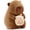 Capybara with Boba, variant on Cute Capybara Plush Wear Tiger Hat, Kawaii Soft Capybara Plushie Pillow, 14 inch Capybara Stuffed Animal Hugging Gifts for Kids Adults (Tiger Capybara)