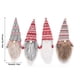 thumbnail image 4 of Billuyoard Cubierta de botella de vino de Navidad sin rostro anciano tejido manga rayas sombrero Navidad Toppers hogar comedor fiesta boda Kits de decoración para fiestas Rojo, 4 of 6