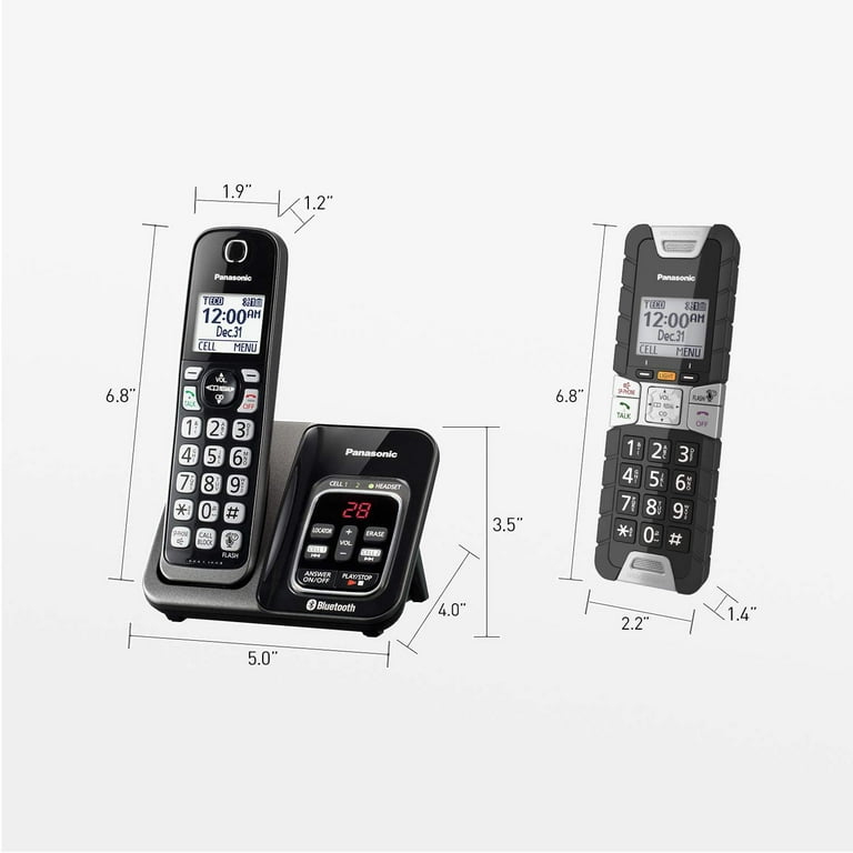 Panasonic KX TGD584M2 Link2Cell Bluetooth Cordless Phone with
