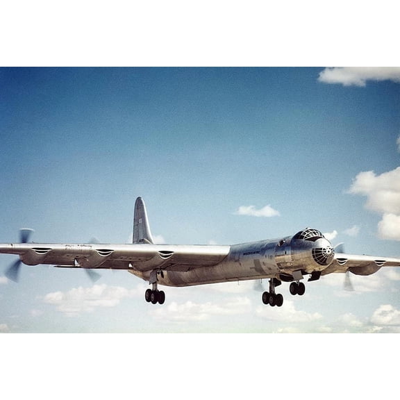 Convair B-36 Peacemaker Cold War Bomber Style -2 - 24x36 Inch Laminated Aviation Poster - Stunning Detail and Bold Colors