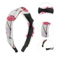 thumbnail image 3 of Unique Bargains 1 Pc Fashion Flamingo Pattern Headbands for Women White, 3 of 6