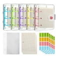 thumbnail image 7 of Milue 5 Sets DIY Loose Leaf Notebook with Clear Mini 3 Rings Binder Covers and Paper, 7 of 7