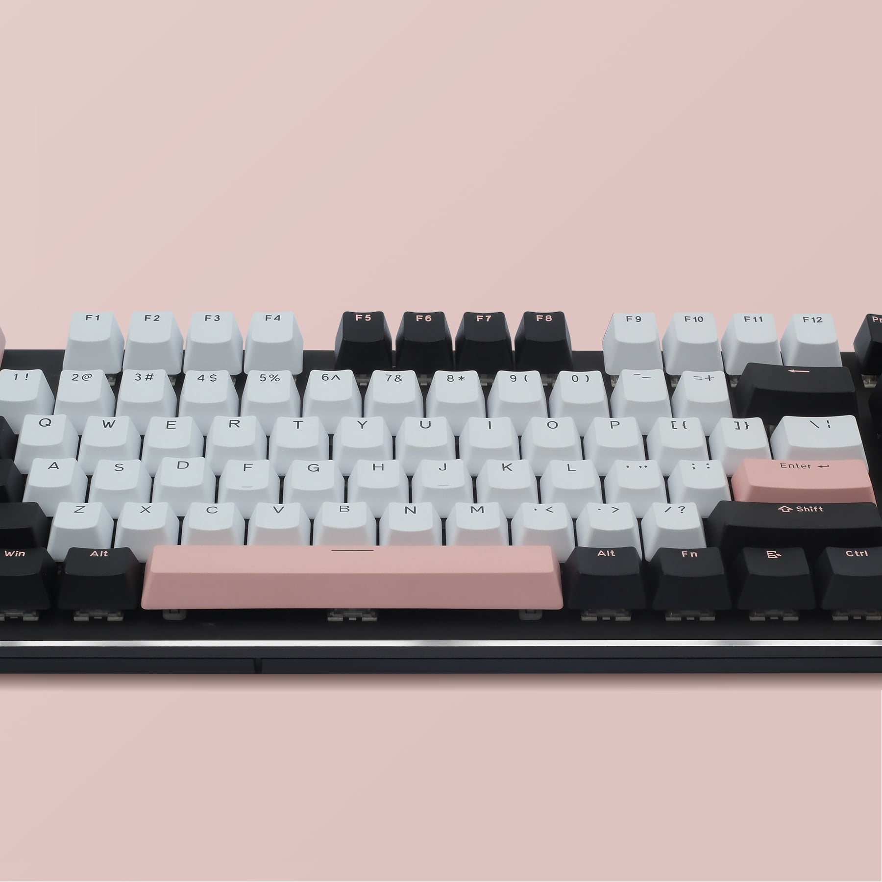 Hyssop PBT Keycaps Doubleshot Keycaps OEM Profile Cherry MX for 61 64 68 84 87 96 108 MX Switches Mechanical Keyboards
