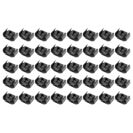 40PCS 2 Point Brake Pipe Line Retaining Clip 811611797 4.75mm Black
