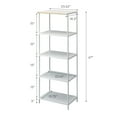 thumbnail image 7 of Yamazaki Home Storage Rack - Three Sizes, White, Steel, 67-Inch, Supports 64.9 pounds, Adjustable, 7 of 7
