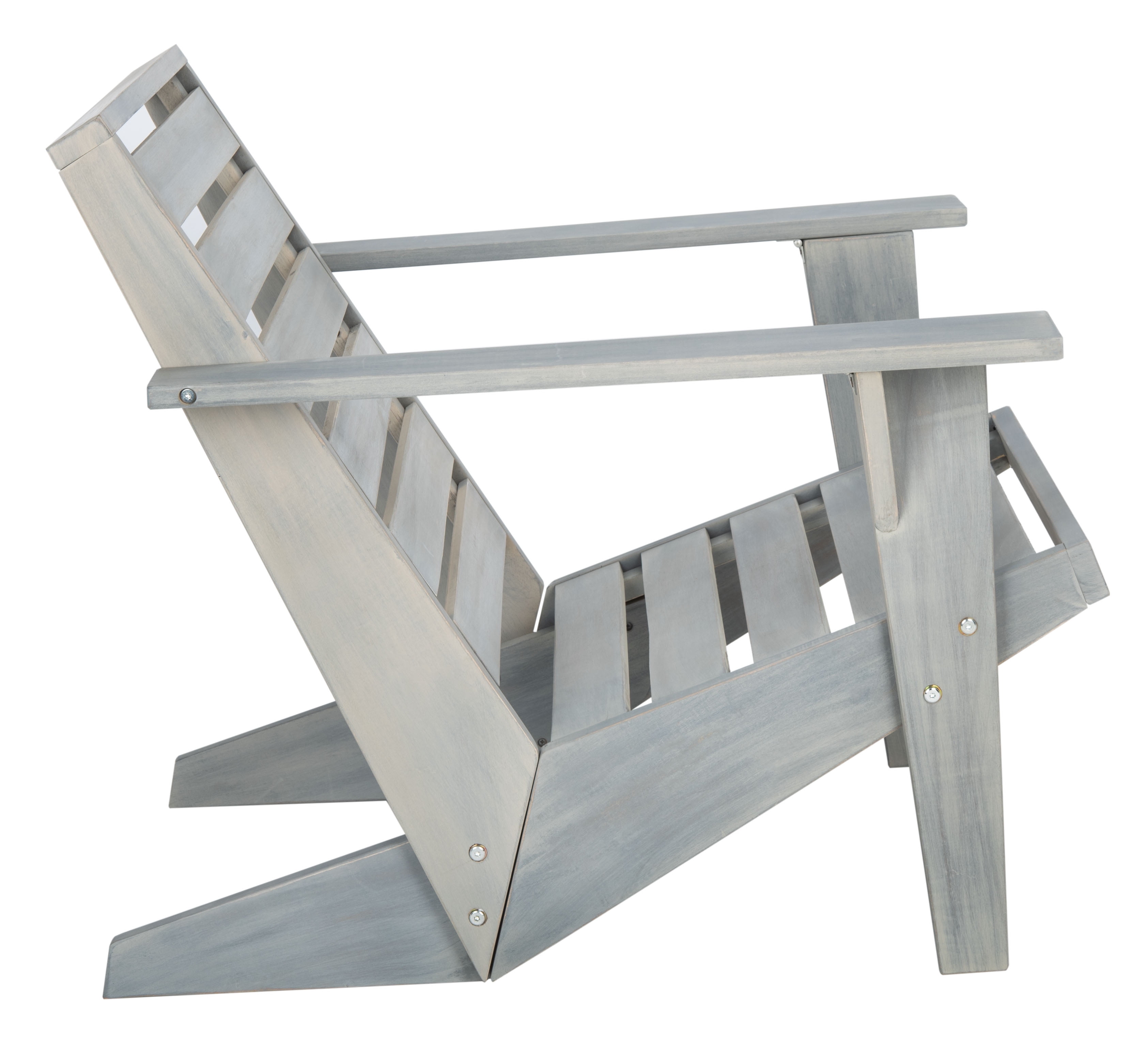 SAFAVIEH Lanty Transitional Outdoor Patio Adirondack Chair, Ash Grey