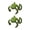 Green 1 Pair, variant on 1/2/3 Pairs Frog-Shaped Earrings Clip-On Functionality Alloy Ear Clips Electroplated Earrings Jewelry Accessories