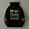 thumbnail image 3 of My Daddy Watches Over Me From Heaven Hoodies for Women Memorial Hoodie Graphic Hooded Sweatshirt Pullover with Pockets, 3 of 6