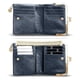 thumbnail image 3 of Cartera para mujer pequeña Rfid para mujer, monedero vintage de cuero plegable compacto con cremallera y cierre de beso, 3 of 6