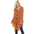 thumbnail image 1 of Simply Couture Women's Casual Knit Long Sleeve Open Front Cardigan Sweaters-Brown-Medium, 1 of 3