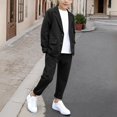 thumbnail image 2 of Odeerbi Kids Boys Formal Dress Suit Notched Lapel Blazer Jacket + Suit Pants Summer Outfits Set, 2 of 9