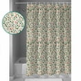 thumbnail image 3 of Small Stall Shower Curtain 36x72 Inch Narrow Half Size Green Botanical Christmas Bath Curtains Bathroom Decor Rustic Xmas Berry Red Waterproof Fabric Shower Curtain Set with Hooks 36 Inch, 3 of 6