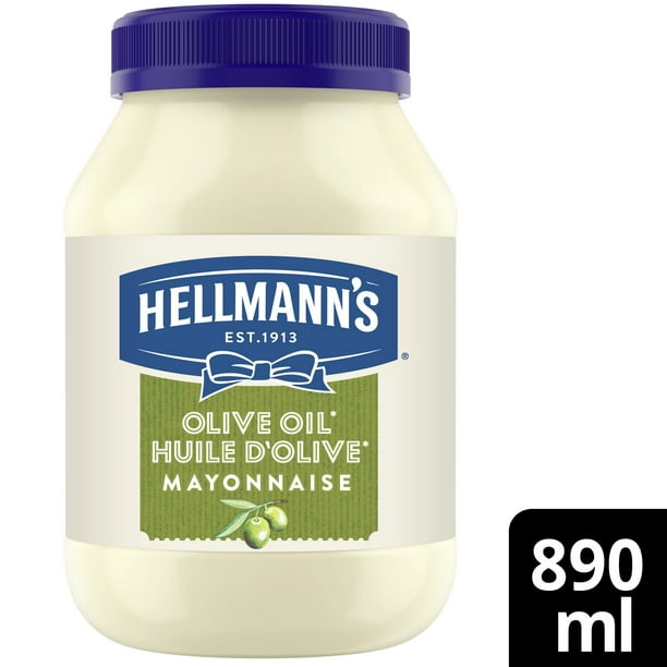 Mayonnaise Hellmann's Huile d'olive 890 mL, Huile d'Olive Mayonnaise