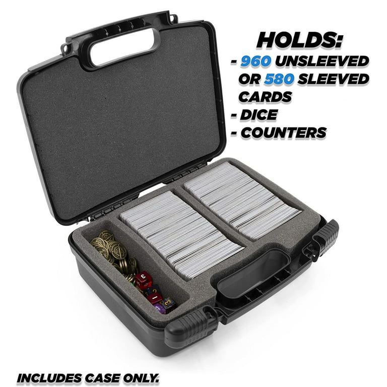 CASEMATIX Trading Card Case and Card Game Organizer for 960 Cards - Hard  Shell Card Case Holder for Trading Cards with 8 Dividers - Case Only 
