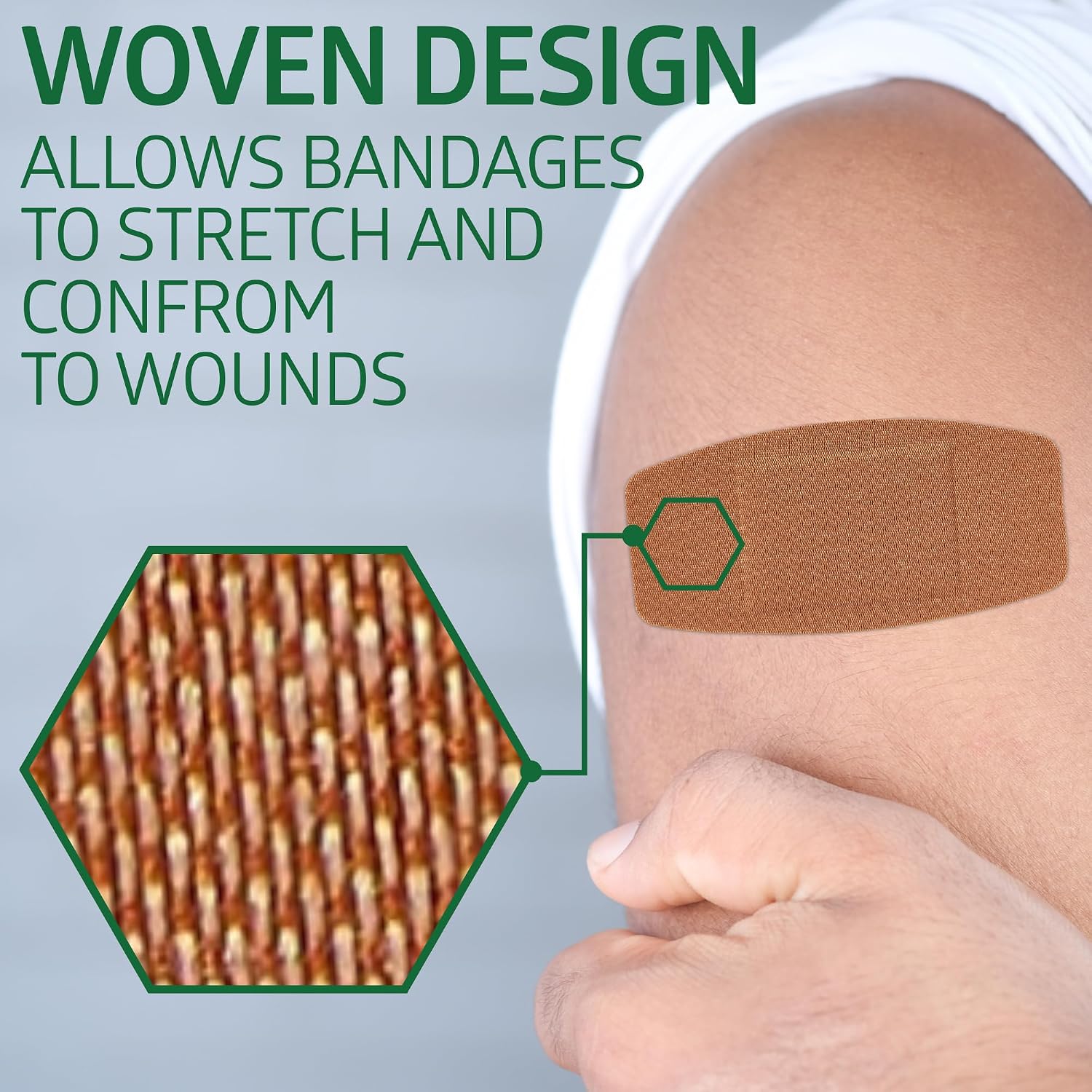 Curad Flex-Fabric Adhesive Bandages 2x4 50 Count photo 3