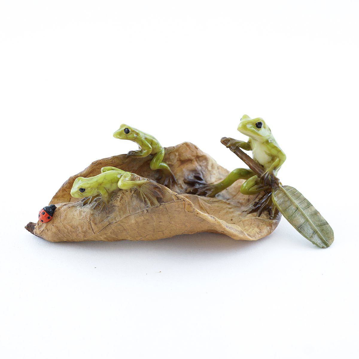 Top Collection Miniature Fairy Garden and Terrarium Mice Rowing Boat Statue Set for sale online