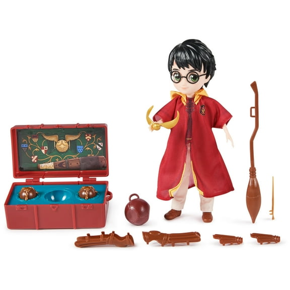 Wizarding World, 8-inch Harry Potter Quidditch Collectible Doll Gift Set, for Ages 6 