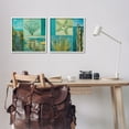 thumbnail image 3 of Stupell Industries Maritime Summer Collage Landscape Painting White Framed Art Print Wall Art, 17 x 17, Set of 2, 3 of 10