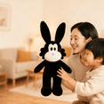 thumbnail image 5 of Wizlet Black Rabbit Plush Toy, Retro Black Cute Plush Toy A Heartwarming Choice For Companionship 17.7 in, 5 of 6