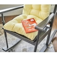 thumbnail image 4 of Klear Vu Gripper Non-Slip Omega 2-Piece Rocking Chair Cushion Set, Yellow, 4 of 4