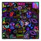 thumbnail image 1 of (1) 50 graffiti neon stickers mobile phone laptop water cup water, 1 of 5