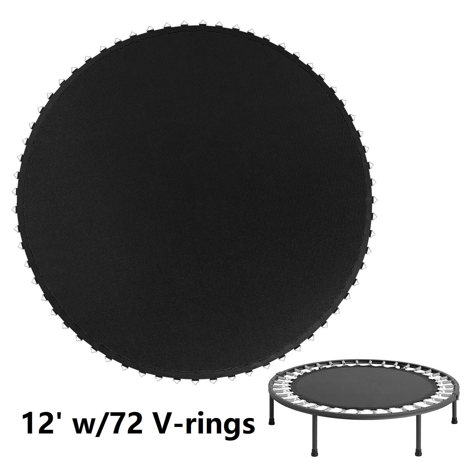 Trampoline Mat Replacement Jumping Pad Bounce Mats 6ft 8ft 10ft 12ft w/ V-Rings 