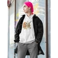 thumbnail image 2 of Watercolor Lynx Design Hoodie Women -Image by Shutterstock, Female Medium, 2 of 4