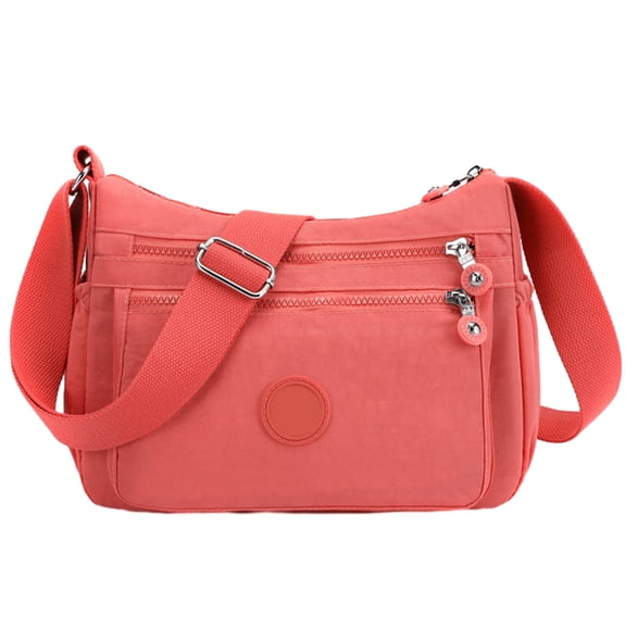 Women Shoulder Handbag Roomy Multiple Pockets Bag Ladies Crossbody Purse Fashion Tote Top Handle Satchel - Orange