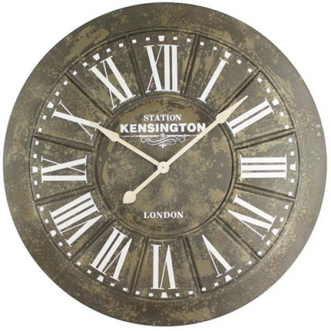 Big Iron Wall Clock with Screen Printing