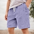 thumbnail image 2 of Hiijoy Boys Casual Corduroy Shorts Elastic Waist Drawstring Shorts Kids Athletic Shorts, 2 of 6