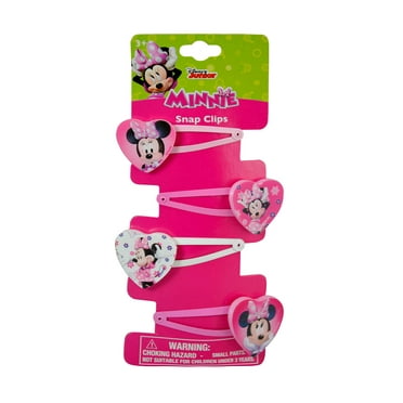 Novelty Character Fashion Accessories Disney Minnie Mouse Bowtique Snap Clips (4pc Set)