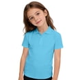 thumbnail image 3 of KAUOD Boys Girls Polo Shirts Short Sleeve Lapel Collar School 𝗨niform Tops Summer Preppy Casual Solid Pullover Shirt, 3 of 9