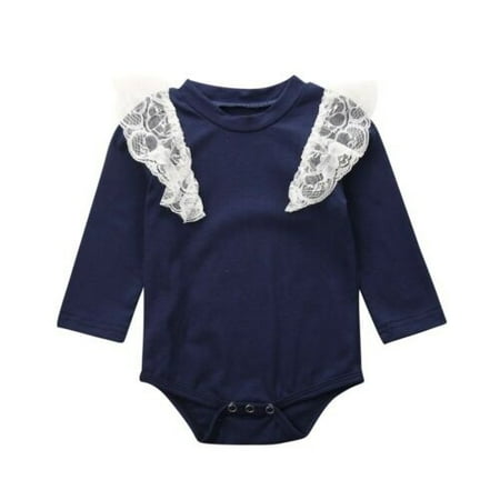

Newborn Baby Girl Clothing Long Sleeve Romper Bodysuit Jumpsuit Playsuit Clothes Sets