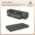 thumbnail image 3 of Costway 8-Inch Folding Sofa Bed with High-density Foam & Washable Cover Twin Size, 3 of 10